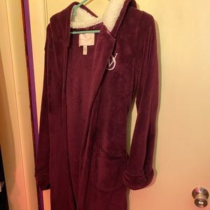 Long plush robe